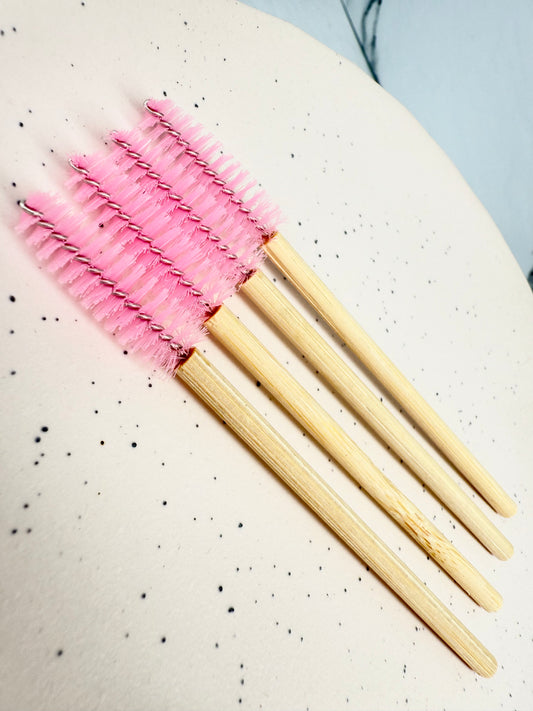 Pink Bamboo Lash Brushes