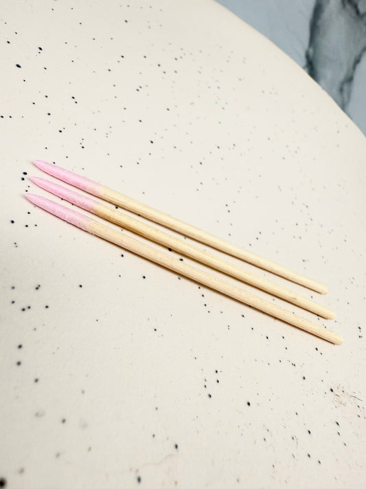 Pink Bamboo Swabs