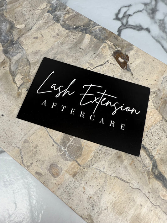 Lash Aftercare Cards 25pk